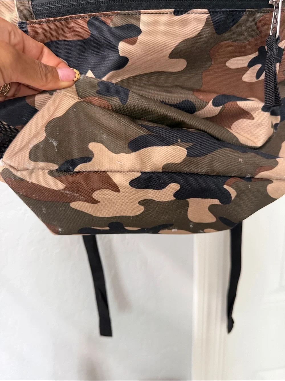 Jansport Camo Backpack in Green, Brown, Tan